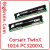 Corsair TwinX 1024 PC3200XL Low Latency Memory