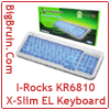 I-Rocks KR6810 X-Slim EL Keyboard
