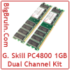 G. Skill PC4800 1GB Dual Channel Kit