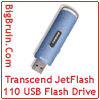 Transcend JetFlash 110 512MB USB Flash Drive