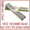 OCZ 1024MB EL Gold GX XTC PC3500 Dual Channel DDR