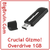 Crucial Gizmo! Overdrive 1GB USB Flash Drive