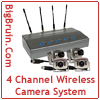 4 Channel Wireless Camera System