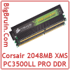 Corsair 2048MB XMS PC3500LL PRO Dual Channel DDR